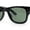 Shiny Black - Green, variant on Retro Hipster Thick High Temple Horn Rim Rectangle Sunglasses Black Tortoise - Black