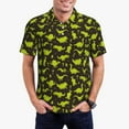 thumbnail image 3 of Balery Cute Dinosaurs (2) Printed Men’s Short Sleeve Polo Shirt, Midweight Men's Shirt,Golf Polo shirts -Small, 3 of 9