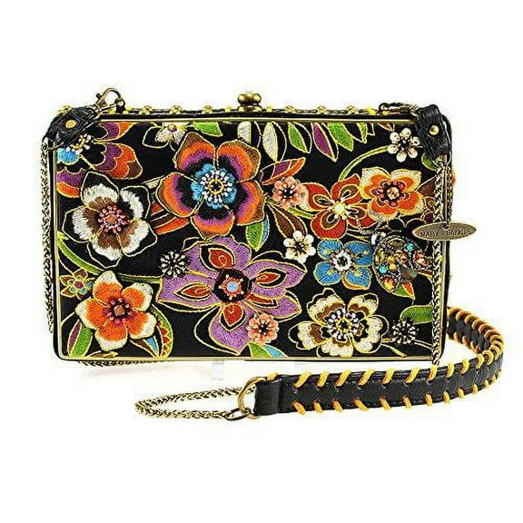 Mary Frances Blossoms Black Handbag