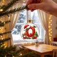 thumbnail image 5 of WWC Letter Christmas Ball Ornament, 18D Acrylic LED Hanging Personalized Letter Ornament, Warm Glowing Christmas Tree Decor for Holiday Party Gift, Q, 5 of 6