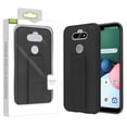 thumbnail image 2 of LG K31 /Aristo 5 /Fortune 3 Phone Case [Kickstand] Hybrid Armor Rubber TPU + Hard PC with Foldable Stand, Wristband Holder & Fit Magnet Car Mount Cover BLACK for LG Aristo 5, LG K31, LG Fortune 3, 2 of 6