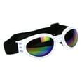 thumbnail image 2 of Pebbuoy Dog Polarized Sunglasses Small Breed UV Protection Windproof Sun Glasses Pet Goggles Adjustable Folding Eye Wear with Elastic Band for Outdoor Camping Travel Photos, 2 of 7