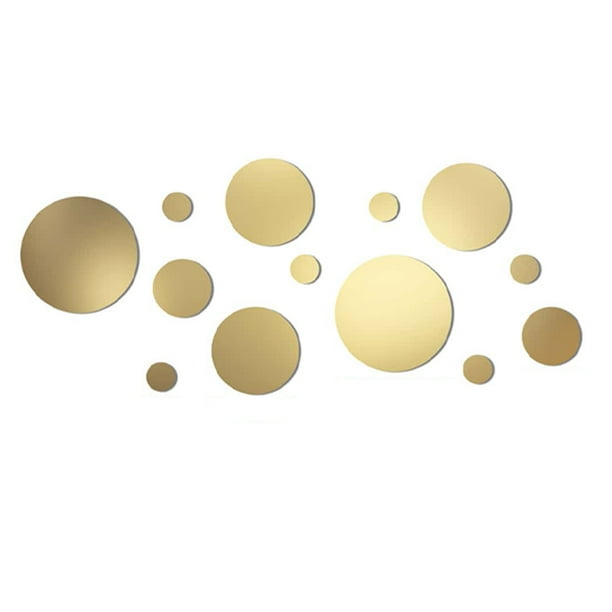 Billuyoard 2 juegos de pegatinas de espejo, superficies reflectantes, calcomanías decorativas para pared, ajuste de casa, oficina, decoraciones Decoración del hogar Billuyoard HA012107-00
