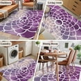thumbnail image 5 of Area Rugs 2.7'x5', Purple Flowers Carpet for Living Room Bedroom Dining Room, Watercolor Ombre Abstract Floral Geometric Throw Kitchen Rugs Non Slip Washable Rectangle Indoor Outdoor Rugs, 5 of 8