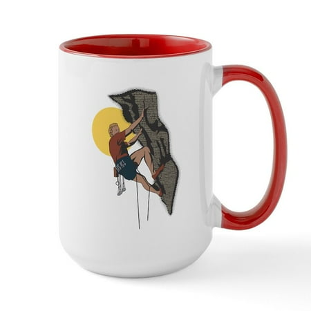 

CafePress - Cliff Climber Large Mug - 15 oz Ceramic Large Mug