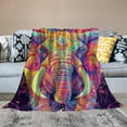 thumbnail image 2 of Orinice Beautiful Elephant Blanket - Soft, Lightweight Fuzzy and Fluffy Throw Blankets, Perfect for Couch, Bed, Travel, Outdoor - Cozy Home Decor, for Adults Kids Women Girls  50x60in, 2 of 6