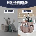 thumbnail image 4 of Canastas Organizadoras Para Artículos De Limpieza, Canasta Picnic 17L, Cestas Organizadoras De Tela Oxford Con 6 Bolsillos Exteriores y Asas, Adecuada del Hogar, Jardín, Picnic, Playa (Caqui), 4 of 4