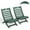 Darkgreen, variant on FURRYFECTION Adirondack Folding Xavier Chair Set of 2,HDPE All-Weather Portable Outdoor Chairs for Beach Pool Camping Fishing Fire Pit Patio Garden Indoors,Auqa