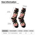 thumbnail image 2 of Vsdgher Rose Flowers Crew Socks for Men & Women, Breathable Casual Athletic Ankle Socks, 2 of 6