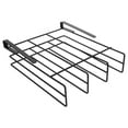 thumbnail image 4 of 2-Slot Under Cabinet Shelf Basket Organizer, Metal Wire Rack Hanging Storage Holds up to 22lbs for Kitchen Pantry or Refrigerator, Black, 4 of 9