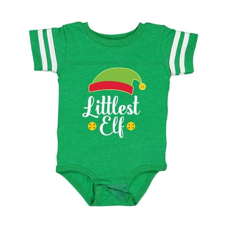 

Inktastic Christmas Littlest Elf Holiday Gift Baby Boy or Baby Girl Bodysuit
