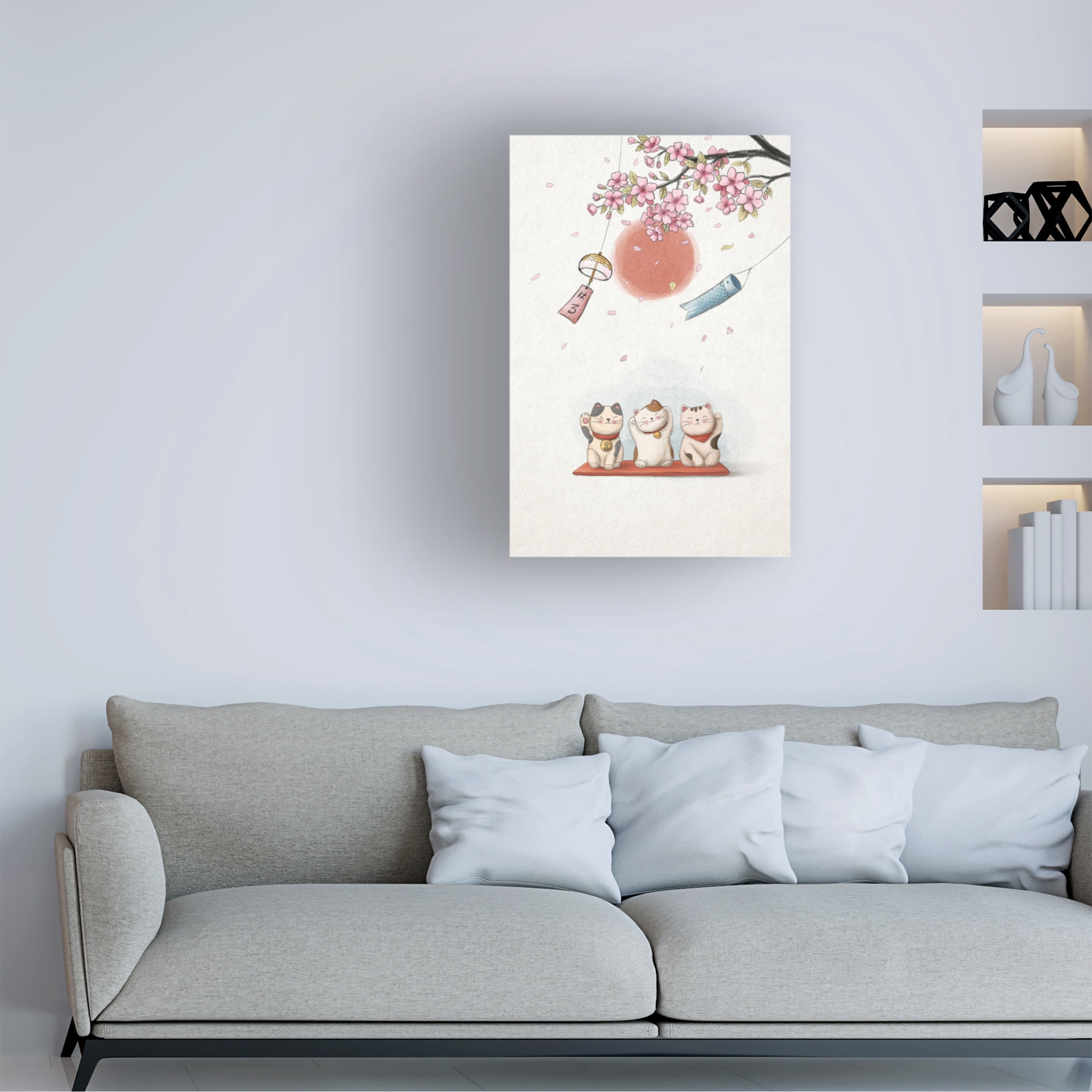 Xuan Thai 'Lucky Cat' Canvas Art