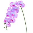 thumbnail image 1 of Uxcell 1-Pack Flores de Orquídea Artificial 9 Pétalos Grandes 37 Pulgadas Ramo de Phalaenopsis de Seda Azul Púrpura Falsas Orquídeas para el Hogar/Boda, 1 of 1