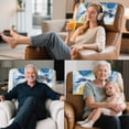 thumbnail image 5 of TSOVTHRID Recliner Headrest Protector Waterproof Anti-Slip Sofa Headrest Covers Washable Easy Care Couch Chair Head Protector, Blue Sea Turtle Marble Texture Print, 17x27 in, 3 Pieces, 5 of 7