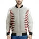 thumbnail image 4 of Chaqueta de béisbol con estampado 3D de moda para hombre, sudadera deportiva de gran tamaño, camisetas de manga larga, chaquetas de bombardero de calle con cremallera, abrigo, 4 of 5