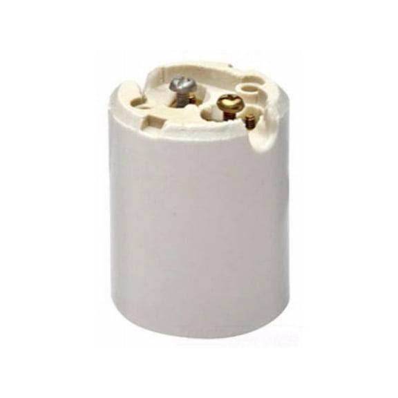 Leviton 8694 Mogul Base, One-Piece, Keyless, Incandescent, Glazed Porcelain Lampholder, White