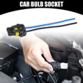 thumbnail image 2 of Unique Bargains 4 Pcs Universal 9005 Car Bulb Socket - Auto Halogen Female Wire Harness Connector Pigtail Plug - Metal Plastic Blue, 2 of 7