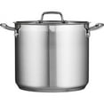 thumbnail image 3 of Tramontina Gourmet 12-Quart Tri-Ply Base Stainless Steel Stock Pot with Lid, Induction Ready, Dishwasher-Safe, 3 of 3