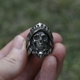 thumbnail image 2 of ZMY Home Knight Helmet Skull Ring | Stainless Steel Gothic Jewelry (11), 2 of 7