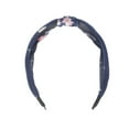 thumbnail image 4 of Unique Bargains 1 Pc Fashion Flower Pattern Headbands for Women Navy Blue, 4 of 6