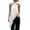 White07, variant on Karymi T Shirts for Women Halter Neck Asymmetric Tank Top, Twist Sleeveless Floral Lace Trim Irregular Long Hem Loose Flowy Camisole, Satin Layering Blouse Womens Tops
