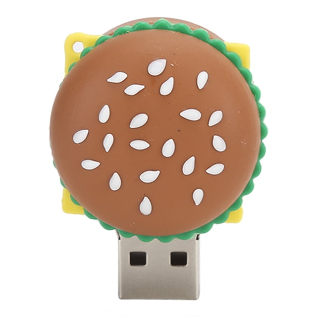Memoria USB 2.0 con forma de hamburguesa, diseño de dibujos animados en 3D, para portátil y tableta, 16 GB