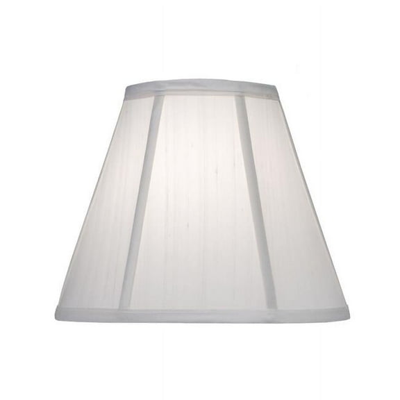Stiffel ST85 6 x 12 x 10 in. Softback Empire Lamp Shade, Off White Silk Shantung