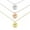 Rose Gold, variant on Personalized Taurus Necklace for Women with Custom Name and Birth Flower and Zodiac Sign – Personalized Astrology Jewelry Gift for Her – Gold Necklace for Women, Gold Plated Jewelry