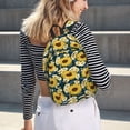 thumbnail image 7 of Balery Sunflowers Vintage Canvas Backpack for Men and Women - Large Capacity, Durable Travel Laptop Bag for School, Work, Hiking, and Outdoor Activities, 7 of 7