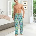 thumbnail image 4 of HPINK-T Men's Pajama Pants Pjs Bottoms With Pockets Sleep Lounge Pants For Men, 4 of 12