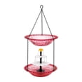 thumbnail image 2 of Colgante comedero para pájaros con energía solar y fuente de agua para baño de aves, decoración exterior para jardín, patio y traspatio, adorno 3 en 1 para alimentar, beber y bañar aves., 2 of 6