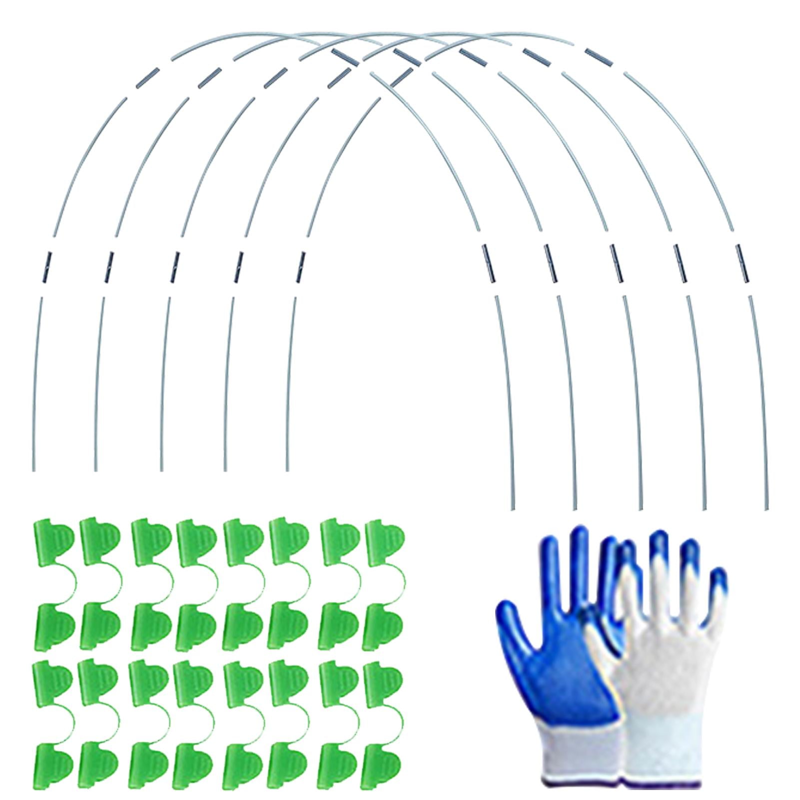 Garden Hoops for Raised Beds 1.41ft Fiberglass Hoop DIY Hoop House
