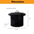 thumbnail image 3 of Juego de olla de fondo grueso Granite Ware 8 L negro moteado, 3 of 8
