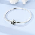 thumbnail image 5 of MULA European 925 Sterling Silver CZ Heart Clasp Snake Bracelet for Charms Women Jewelry, 5 of 6