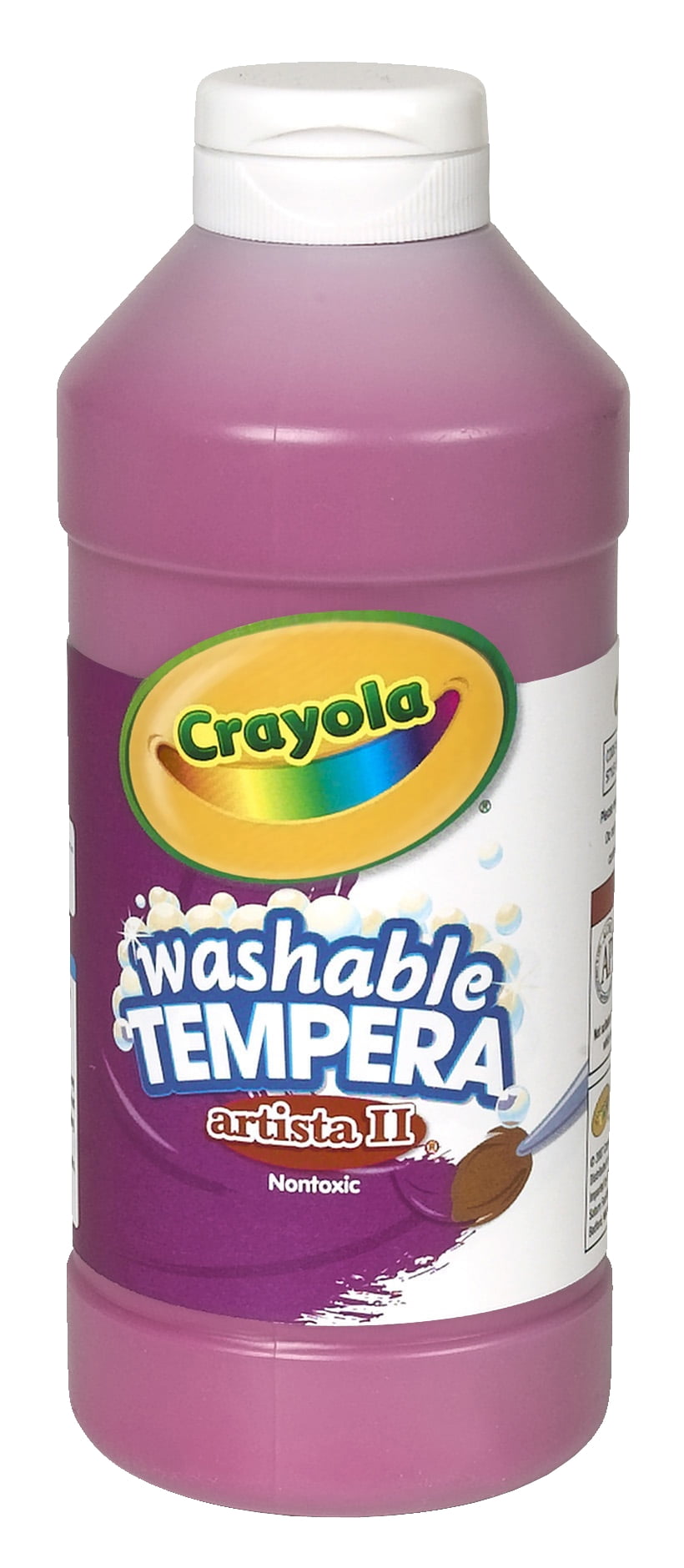 Crayola Artista Ii NonToxic Washable Tempera Paint, 1 Pint Squeeze