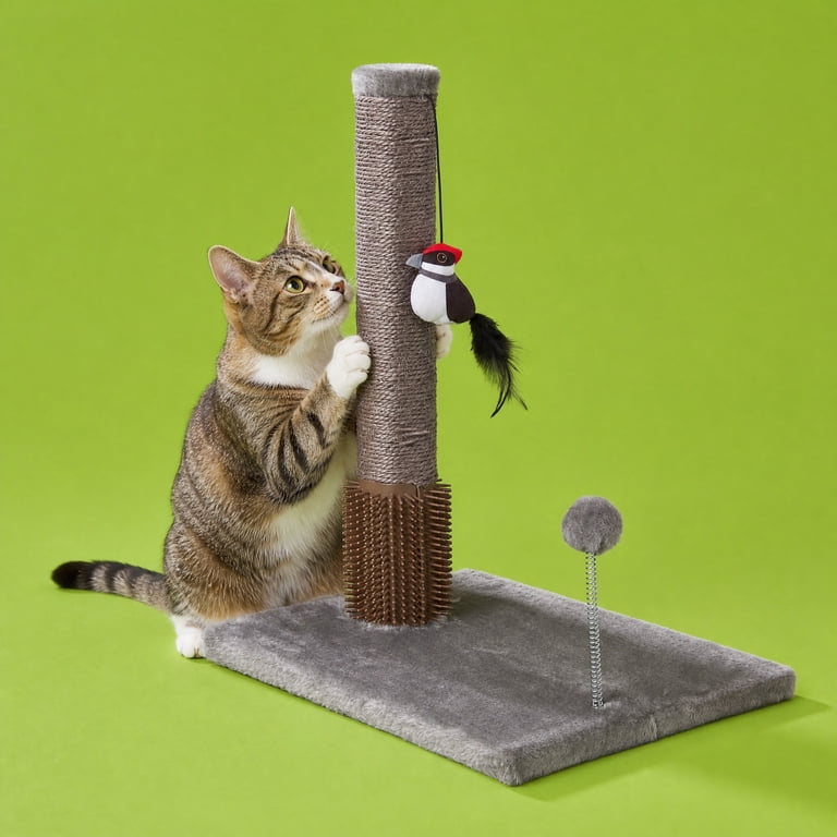 Vibrant Life 19" Cat Scratcher Post with Interactive Toys photo 2