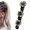 B, variant on Barrettes Braided Hair Clips Five Petal Lace and Hair Accessories for Women with Stylish Back Head Design