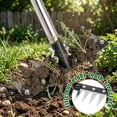 thumbnail image 3 of Heavy Duty Weeding Rake with Long Handle, 8 Teeth Adjustable Length Weed Puller Tool 61.5 Inch, Manual Weeder for Weeding, Cultivating & Soil Aeration(RL 1 PC), 3 of 6