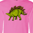 thumbnail image 4 of Inktastic Smiling Stegosaurus Long Sleeve T-Shirt, 4 of 5