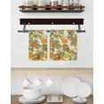thumbnail image 3 of Orange Lemons Kitchen Dish Towels for Drying Dishes Set of 2, Summer Botanical Farmhouse Vintage Art Rustic Waffle Weave Microfiber Hand Tea Bathroom Towels Quick Dry & Absorbent Towel 15.7x23.6, 3 of 7