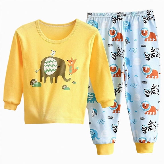 Enyan Toddler Baby Boy Clothes Size 12M 24M 3T 4T 5T Long Sleeve Cute Shirt Elastic Waist Pant 2Pcs Outfits Set(18-24 Months)