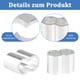 thumbnail image 3 of Laklulu Abrazaderas de Estrangulador Preformadas de Aluminio, Paquete de 20 Cuerdas de Expansión de 8 mm, Mangas de Prensa Abrazaderas de Prensa Abrazaderas de Estrangulador de Cuerda de Alambre para, 3 of 8