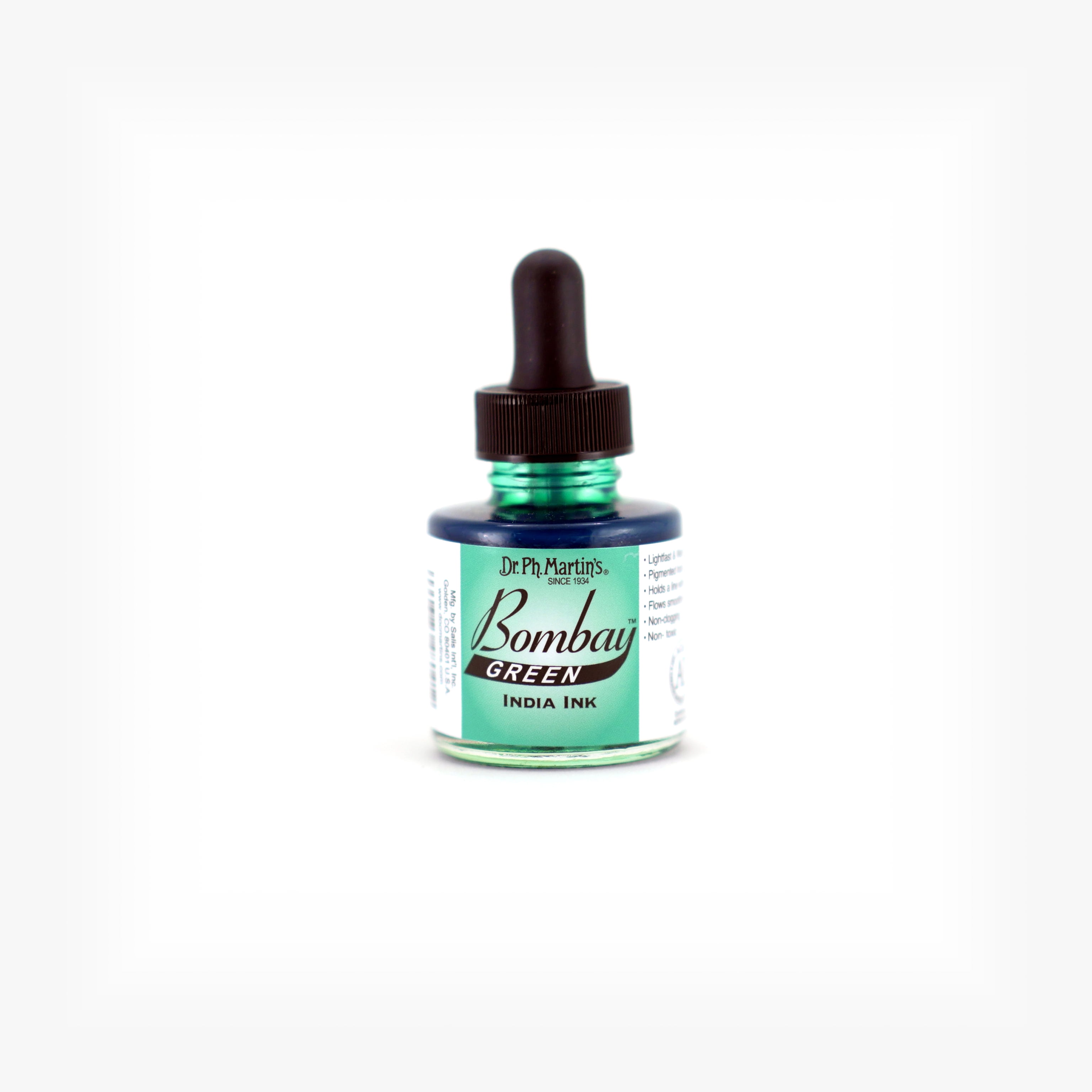 Dr. Ph. Martin's Bombay India Ink, 1.0 oz, Green (4BY)