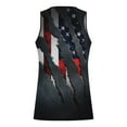 thumbnail image 3 of Lilgiuy Men's Red White and Blue Tank Tops 3D Non Positioning Printed Top Casual Beach Sports Pullover Round Neck Sleeveless T-shirt Tank Top/shirt Blouses for Party(Gray,6XL), 3 of 4