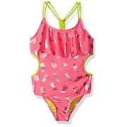 Limited Too Girls' Big Pineapple Foil 1pc, Knockout Pink, 7/8