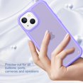 thumbnail image 3 of Decase for iPhone 14 Skin-Feel Translucent Case,Military Grade Anti-Drop Rugged Shockproof and Anti-Yellowing Protection Cover,Anti-Scratch Soft TPU + Hard PC Hybrid Cover for iPhone 14,Purple, 3 of 6