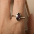 thumbnail image 4 of Bezel set minimalist ring, alexandrite engagement ring, June birthstone, anniversary gifts for women, 4 of 4