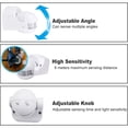 thumbnail image 2 of MYG Outdoor Wall Mounted Adjustable PIR Motion Security Sensor IP54 Waterproof, 2 of 9