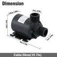YTBW Mini Water Pump Quiet 12V Dc 800L/H Brushless Motor Submersible