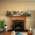 thumbnail image 2 of LZBEITEM 72" L x 6" W x 8" D Rustic Fireplace Mantel Floating Wall Shelf Beam Brown, 2 of 9